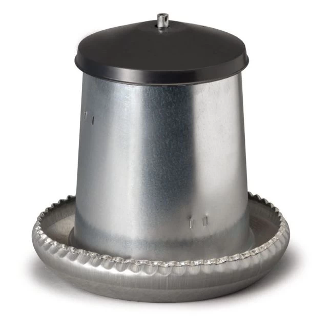 Kit 4/6 Poules Abreuvoir Inox 8L Et Mangeoire Galvanisé 5Kg 4 Kit 4/6 Poules Abreuvoir Inox 8L Et Mangeoire Galvanisé 5Kg – Image 2