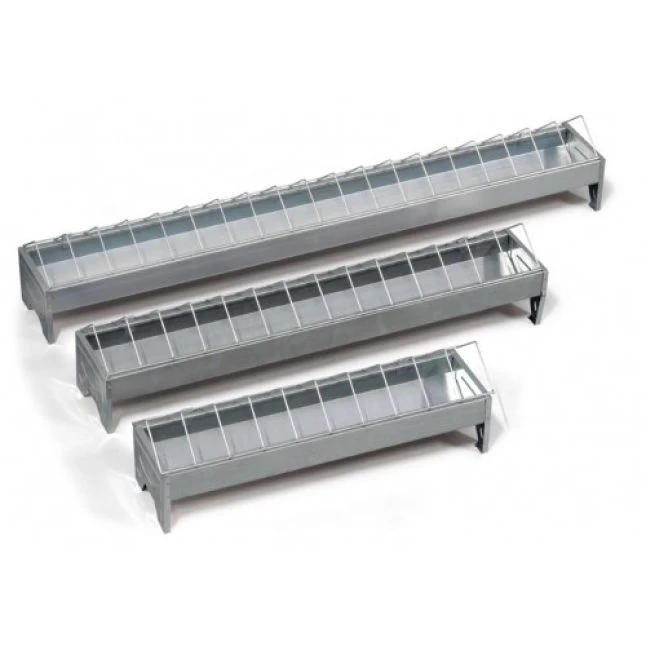 Mangeoire 75cm Galvanisé Poule 3 Mangeoire 75cm Galvanisé Poule