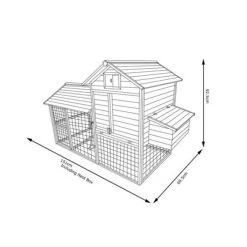 Poulailler Bréda S 1 à 2 Poules Toit Bois 25 Poulailler Bréda S 1 à 2 Poules Toit Bois -Poulailler Série Magasin 195