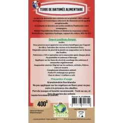 Terre De Diatomee Blanche Non-calcinée Alimentaire Flacon 400g 4 Terre De Diatomee Blanche Non-calcinée Alimentaire Flacon 400g -Poulailler Série Magasin 21205020 1