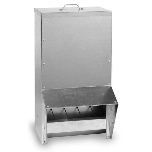 Mangeoire à Trémie Poule En Métal Avec Protection Anti-pluie Bordeaux 40L - Gaun 3 Mangeoire à Trémie Poule En Métal Avec Protection Anti-pluie Bordeaux 40L - Gaun