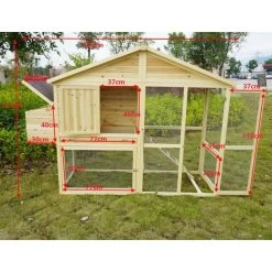 Poulailler Jersey Toit Shingle Avec Parc 4 à 6 Poules 19 Poulailler Jersey Toit Shingle Avec Parc 4 à 6 Poules -Poulailler Série Magasin 3061 dimension 1