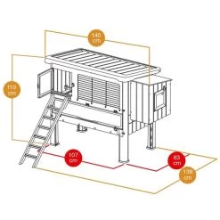 Poulailler Plastique Happy Farm 120 Jusqu’à 4 Poules - Ferplast 17 Poulailler Plastique Happy Farm 120 Jusqu’à 4 Poules - Ferplast -Poulailler Série Magasin 57320000 1