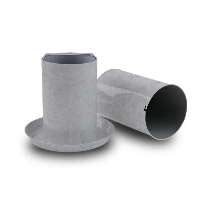 Abreuvoir Poule En Acier Galvanisé Double Paroi 8L - Gaun 4 Abreuvoir Poule En Acier Galvanisé Double Paroi 8L - Gaun – Image 2