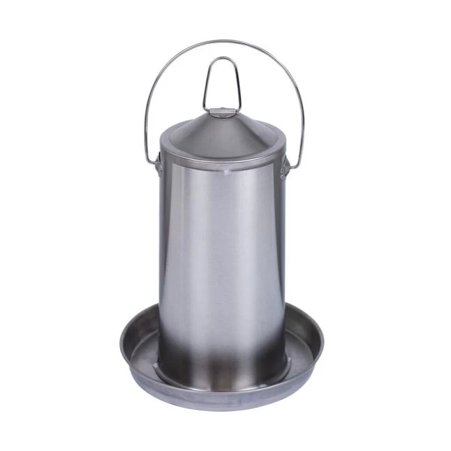 Abreuvoir Poule En Acier Inoxydable 4L - Gaun 3 Abreuvoir Poule En Acier Inoxydable 4L - Gaun