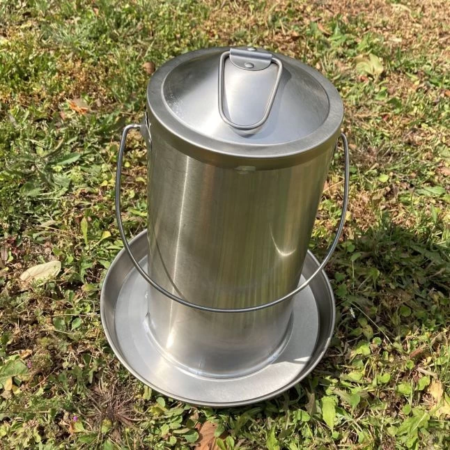 Abreuvoir Poule En Acier Inoxydable 4L - Gaun 4 Abreuvoir Poule En Acier Inoxydable 4L - Gaun – Image 2