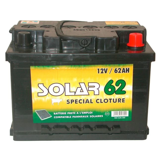 Accumulateur Pour électrificateur De Clôture Poule Et Volaille Solar 12V / 62Ah - Lacmé 3 Accumulateur Pour électrificateur De Clôture Poule Et Volaille Solar 12V / 62Ah - Lacmé