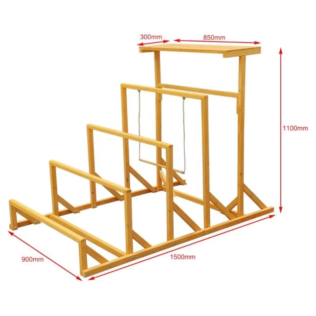 Aire De Jeux En Bois Pour Poule Avec Balançoire 8 Aire De Jeux En Bois Pour Poule Avec Balançoire – Image 6