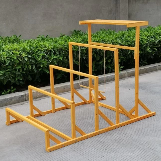 Aire De Jeux En Bois Pour Poule Avec Balançoire 4 Aire De Jeux En Bois Pour Poule Avec Balançoire – Image 2