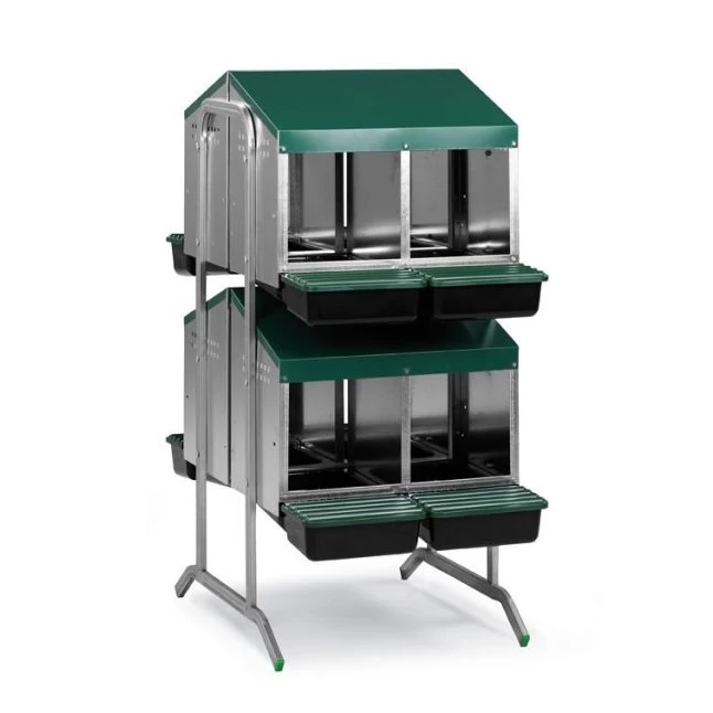 Batterie De Pondoirs Poule 8 Compartiments - Gaun 3 Batterie De Pondoirs Poule 8 Compartiments - Gaun