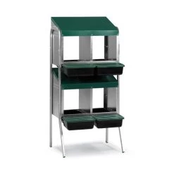 Batterie De Pondoirs Poule 4 Compartiments - Gaun