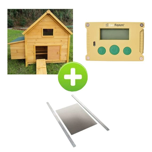 Kit Poulailler Cémani L Vert 4 à 6 Poules Avec Portier Zen Farm Autonome Et Trappe Taille Medium 3 Kit Poulailler Cémani L Vert 4 à 6 Poules Avec Portier Zen Farm Autonome Et Trappe Taille Medium