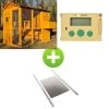 Kit Poulailler Gaulois II 6 à 10 Poules Avec Portier Zen Farm Autonome Et Trappe Taille Medium -Poulailler Série Magasin bundle gauloisii