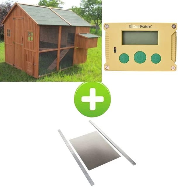 Kit Poulailler Marans 15 à 18 Poules Avec Portier Zen Farm Autonome Et Trappe Taille Large 3 Kit Poulailler Marans 15 à 18 Poules Avec Portier Zen Farm Autonome Et Trappe Taille Large
