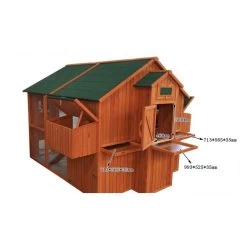 Poulailler Marans Toit Shingle 15 à 18 Poules 21 Poulailler Marans Toit Shingle 15 à 18 Poules -Poulailler Série Magasin c n2050 size