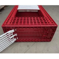 Cage Transport Poules Et Volailles 96x57x27cm 2 Portes Rouge Et Blanche 14 Cage Transport Poules Et Volailles 96x57x27cm 2 Portes Rouge Et Blanche -Poulailler Série Magasin cage transport volailles 96x57x27 aytav detail