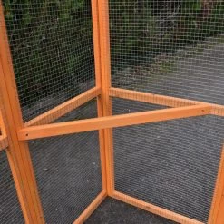 Enclos Grillagé Pour Volailles Bois 200x120cm 12 Enclos Grillagé Pour Volailles Bois 200x120cm -Poulailler Série Magasin enclos grillage bois 200x120 perchoir