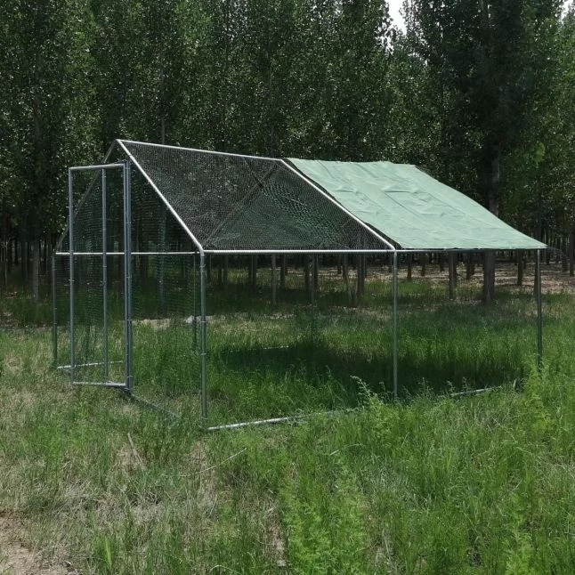 Enclos Poulailler 16m² Tubes 38mm H2,8m - Parc Grillagé Renforcé 4x4m - Acier Galvanisé 6 Enclos Poulailler 16m² Tubes 38mm H2,8m - Parc Grillagé Renforcé 4x4m - Acier Galvanisé – Image 4