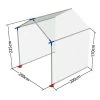 Extension 4m² Tubes 32mm 2x2m - Pour Enclos Poulailler 4x2x2,25m - Acier Galvanisé 1 Extension 4m² Tubes 32mm 2x2m - Pour Enclos Poulailler 4x2x2,25m - Acier Galvanisé -Poulailler Série Magasin extension parc 2x2 schema