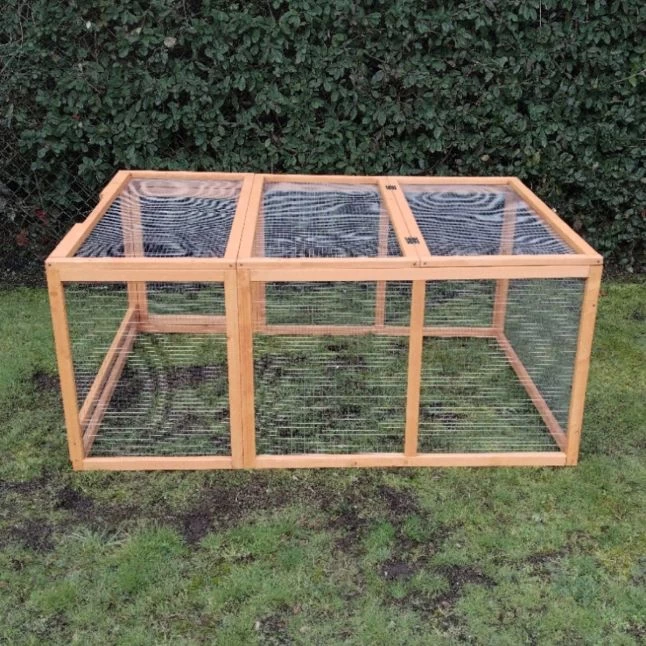 Parc Grillagé Pour Poulailler Farmer L Et XL Bois FSC 4 Parc Grillagé Pour Poulailler Farmer L Et XL Bois FSC – Image 2