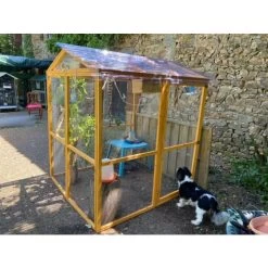 Grand Parc Grillagé Pour Poulailler Vorwerk 14 Grand Parc Grillagé Pour Poulailler Vorwerk -Poulailler Série Magasin extension poulailler gournay amenage voliere cote