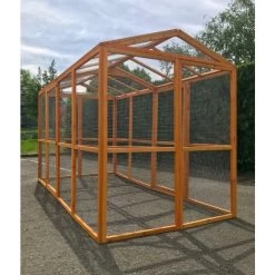 Enclos Grillagé Pour Volailles Bois 300x143x173,5cm 11 Enclos Grillagé Pour Volailles Bois 300x143x173,5cm -Poulailler Série Magasin grand enclos grillage d exterieur en bois 300x143 cm vue 3