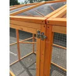 Enclos Grillagé Pour Volailles Bois 300x143x173,5cm 13 Enclos Grillagé Pour Volailles Bois 300x143x173,5cm -Poulailler Série Magasin grand enclos grillage d exterieur en bois 300x143 cm vue 5