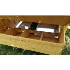 Poulailler Cémani XXL Toit Shingle Noir 15 à 18 Poules 18 Poulailler Cémani XXL Toit Shingle Noir 15 à 18 Poules -Poulailler Série Magasin grand poulailler bassette xxl 15 18 poules vue pondoir 1