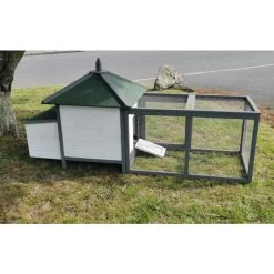 Liquidation - Poulailler Nankin Toit Shingle 2 à 4 Poules Bois FSC -Poulailler Série Magasin image nankin de dos