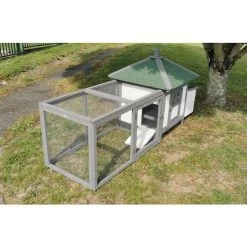 Liquidation - Poulailler Nankin Toit Shingle 2 à 4 Poules Bois FSC -Poulailler Série Magasin image nankin de trois quart face r duit