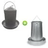 Gaun Kit Expert 8/10 Poules Abreuvoir 12L Et Mangeoire 20Kg 2 Gaun Kit Expert 8/10 Poules Abreuvoir 12L Et Mangeoire 20Kg -Poulailler Série Magasin kit expert abreuvoir et mangeoire pour grande basse cour