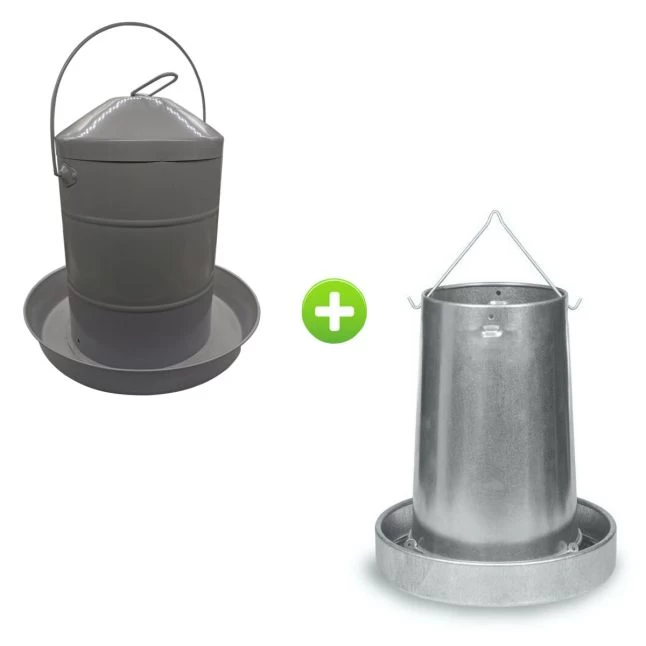 Gaun Kit Expert 8/10 Poules Abreuvoir 12L Et Mangeoire 20Kg 3 Gaun Kit Expert 8/10 Poules Abreuvoir 12L Et Mangeoire 20Kg