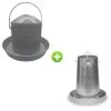 Gaun Kit Expert 4/6 Poules Abreuvoir 8L Et Mangeoire 10Kg 2 Gaun Kit Expert 4/6 Poules Abreuvoir 8L Et Mangeoire 10Kg -Poulailler Série Magasin kit expert abreuvoir et mangeoire pour moyenne basse cour