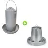 Gaun Kit Expert 2 Poules Abreuvoir 4L Et Mangeoire 5Kg 2 Gaun Kit Expert 2 Poules Abreuvoir 4L Et Mangeoire 5Kg -Poulailler Série Magasin kit expert abreuvoir et mangeoire pour petite basse cour