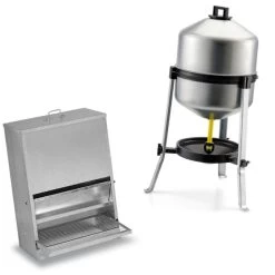 Gaun Kit Anti Nuisible 15 Poules Abreuvoir 30L Et Mangeoire 40Kg