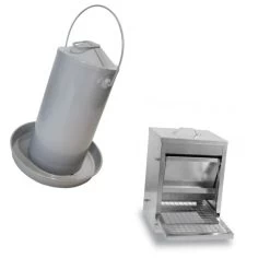 Gaun Kit Anti Nuisible 2 Poules Abreuvoir 4L Et Mangeoire 5Kg