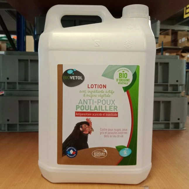 Lotion Anti Poux Bio Pour Le Poulailler 5L - Biovetol 3 Lotion Anti Poux Bio Pour Le Poulailler 5L - Biovetol