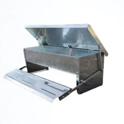 Mangeoire Pour Poule à Pédale En Acier Galvanisé 5kg - Gaun