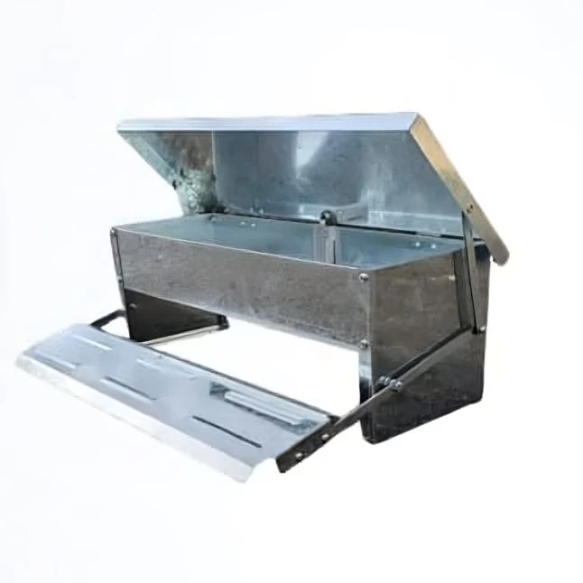 Mangeoire Pour Poule à Pédale En Acier Galvanisé 5kg - Gaun 3 Mangeoire Pour Poule à Pédale En Acier Galvanisé 5kg - Gaun