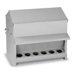 Kit Pro 15 Poules Abreuvoir 30L Et Mangeoire 18Kg 7 Kit Pro 15 Poules Abreuvoir 30L Et Mangeoire 18Kg -Poulailler Série Magasin mangeoire poule tremie exterieure galvanisee 18 kg gaun 1