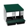 Gaun Pondoir Pour Poule 2 Compartiments Avec Fond Plastique 2 Gaun Pondoir Pour Poule 2 Compartiments Avec Fond Plastique -Poulailler Série Magasin nid pondoir 2 compartiments 1