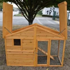 Poulailler Orava Toit Shingle Ouvrant 2 à 4 Poules 31 Poulailler Orava Toit Shingle Ouvrant 2 à 4 Poules -Poulailler Série Magasin orava vue toit ouvert