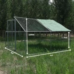 Enclos Poulailler 16m² Tubes 38mm H2,8m - Parc Grillagé Renforcé 4x4m - Acier Galvanisé 23 Enclos Poulailler 16m² Tubes 38mm H2,8m - Parc Grillagé Renforcé 4x4m - Acier Galvanisé -Poulailler Série Magasin p007 dimensions