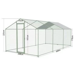 Enclos Poulailler 18m² Tubes 38mm H2,25m - Parc Grillagé Renforcé 6x3m - Acier Galvanisé 18 Enclos Poulailler 18m² Tubes 38mm H2,25m - Parc Grillagé Renforcé 6x3m - Acier Galvanisé -Poulailler Série Magasin parc grillage p004 6x3m