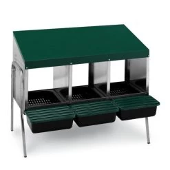 Batterie De Pondoirs Poule 3 Compartiments - Gaun