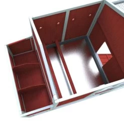 Poulailler Ardennais 6 à 8 Poules Toit Shingle 24 Poulailler Ardennais 6 à 8 Poules Toit Shingle -Poulailler Série Magasin poulailler ardennais toit shingle 6 8 poules vue interieur pondoir