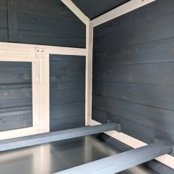 Poulailler Bantam XL Bleu Toit Shingle 2 à 4 Poules 19 Poulailler Bantam XL Bleu Toit Shingle 2 à 4 Poules -Poulailler Série Magasin poulailler bantam xl bleu focus int rieur 1