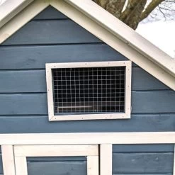 Poulailler Bantam XL Bleu Toit Shingle 2 à 4 Poules 16 Poulailler Bantam XL Bleu Toit Shingle 2 à 4 Poules -Poulailler Série Magasin poulailler bantam xl bleu vue fen tre avant