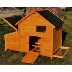 Poulailler Bantam XL 2 à 4 Poules Toit Shingle Avec Extension Parc Grillagé 13 Poulailler Bantam XL 2 à 4 Poules Toit Shingle Avec Extension Parc Grillagé -Poulailler Série Magasin poulailler bantam xl shingle noir vue face tout ouvert 1