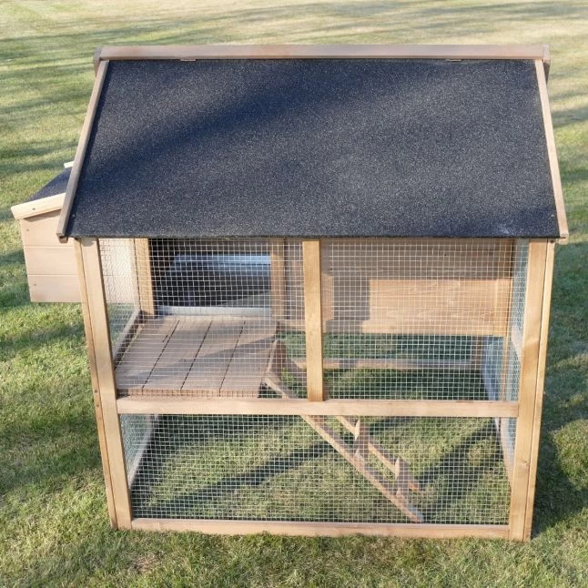 Poulailler Plymouth Toit Shingle Ouvrant 4 à 6 Poules Bois FSC Avec Extension Parc Grillagé 8 Poulailler Plymouth Toit Shingle Ouvrant 4 à 6 Poules Bois FSC Avec Extension Parc Grillagé – Image 6